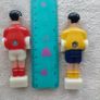 Original Table Football Game Football Man Soccer Player Replacement Repair Red  & Blue Image 2