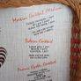Vintage Wicker Tray with Cocktail Recipes Image 4