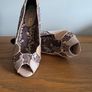 Ruby Shoo Patterned Peep Toe Heels - UK 7 EU 40 - Excellent Condition Image 2