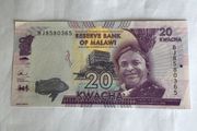 Banknote- Malawi 20 Kwacha
