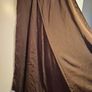 brown satin midi skirt Image 4
