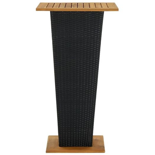 3 Piece Garden Bar Set Black