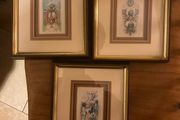 Set 3d pictures framed free postage