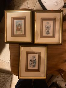 Set 3d pictures framed free postage