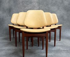 Mid-Century Teak Dining Chairs Set of 6