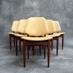 Mid-Century Teak Dining Chairs Set of 6