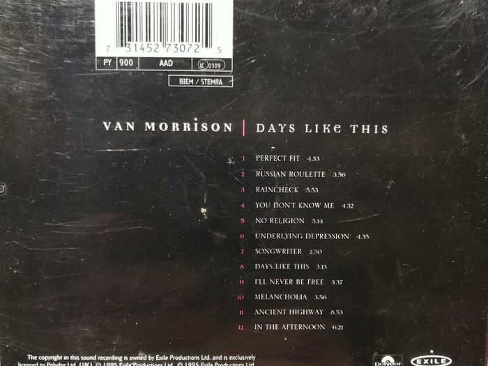 Van Morrison - Days Like This CD