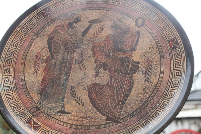 Ancient Greek Olympian Gods - Ceramic plate - Handmade in Greece - Copy of Classic period 500 B.C.