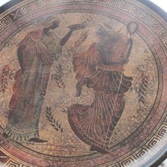 Ancient Greek Olympian Gods - Ceramic plate - Handmade in Greece - Copy of Classic period 500 B.C.