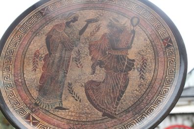 Ancient Greek Olympian Gods - Ceramic plate - Handmade in Greece - Copy of Classic period 500 B.C.