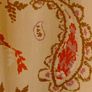 Mos Mosh boho paisley dress XS tiered smock cream pink orange Image 5