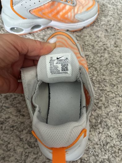 Nike air max grey-orange uk13.5/eu 33