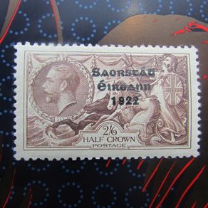 Irish Free State Definitive Stamp. 1922,2/6.1935 Waterlow Re-Engraved. Halfcrown Overprint,Mint hinged.