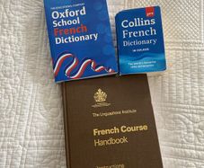 French dictionaries and Linguistic French Course Handbook