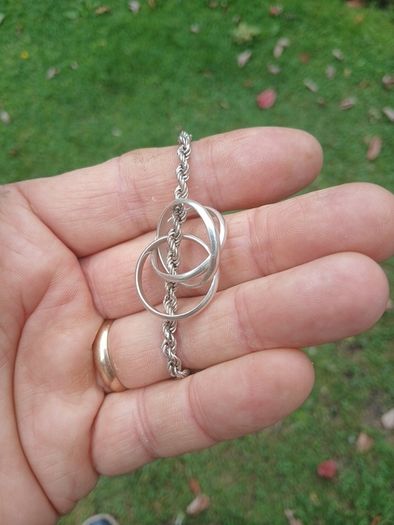 sterling silver rope necklace