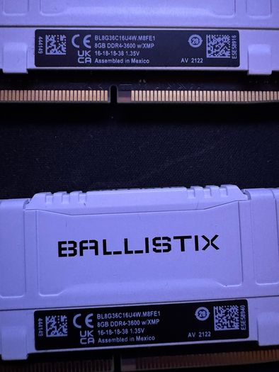 Crucial Ballistix 16GB DDR4 3600MHz Memory RAM CL16