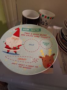 santa plate