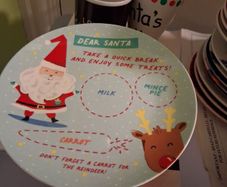 santa plate