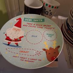 santa plate