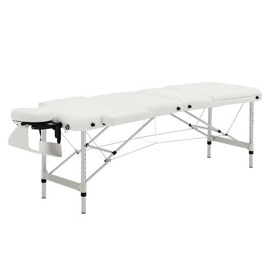 Massage Table Bed 3-Zone With Headrest Armrest Carry Bag Height-Adjustable Aluminum Massage Bed