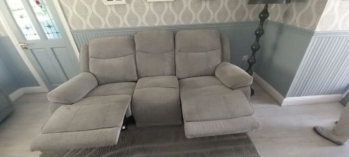 Electric Reclining Couches, like new x 2