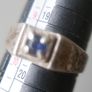 Antique Sterling Silver 925 Sapphire Ring Image 6