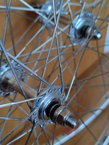 Track wheelset Araya rims+Suntour Superbe track hub NOS NJS