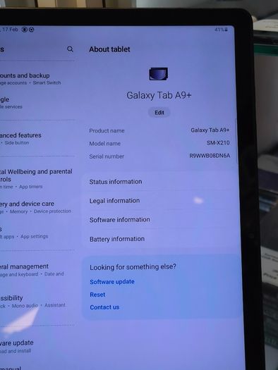 Samsung Galaxy Tab A9+ Plus 11" SM-X210 64GB, 4GB RAM Tablet Grey