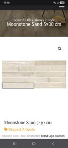 moonstone sand 5x30cm tiles