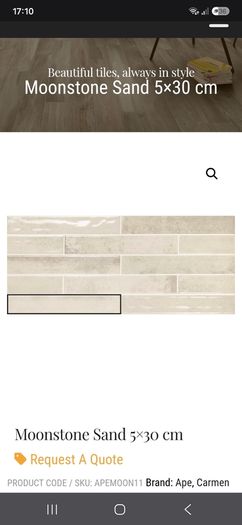 moonstone sand 5x30cm tiles