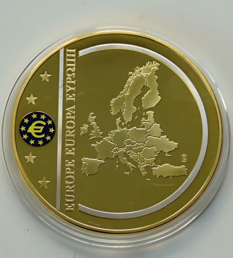 Gold Plated 100 euro Banknotes of Europe commemorative  XL size 133grams