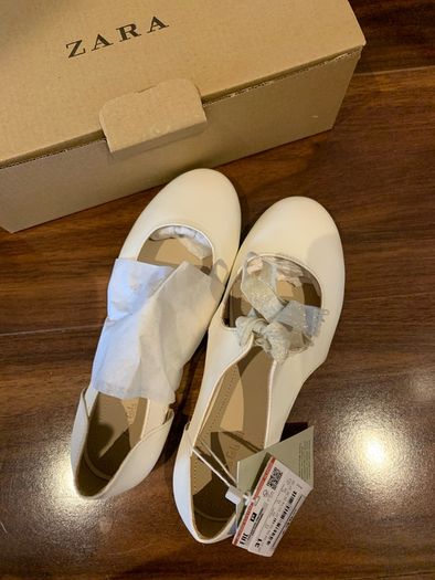 zara girls leather shoes