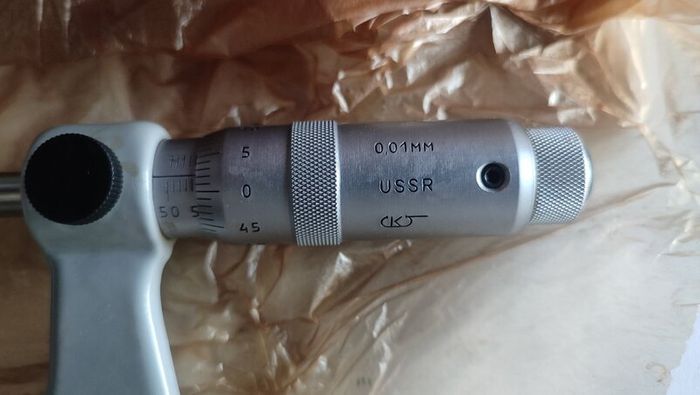 IN STOCK. Vintage USSR Micrometer MK 50-75mm (0.01mm) MIZ Caliber - New Old Stock NOS 1980