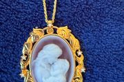 Cameo Mother and Child Necklace