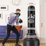 Freestanding Punching Bags for Adults - 175cm Heavy Punching Bag with Stand - Men Standing Boxing Bag Inflatable Kickboxing Bag for Training MMA Muay Thai Fitness Image 2