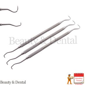 3x Jaquette Scaler U15/30 Double Ended Scaler Dental Lab Set of 3 New Instruments