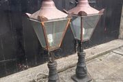 Pair of Kilbride Cast Iron &amp; Copper Outdoor Lanterns