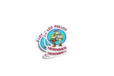 Los Pollos Hermanos Glossy Stickers 2-Pack