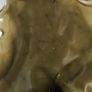 Stunning Vtg Olive Green Glaze Porcelain -Koi Fish Shell Pedestal Bon Bon Dish Image 5