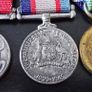 WWI and WWII British Army and Australian Army service medals bar miniature Image 6