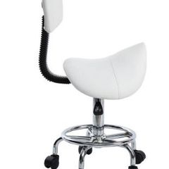Spa Rolling Stool with Back Support for Beauty Tattoo