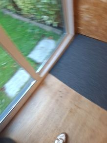 Grey Dark Blue runner mat carpet