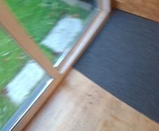 Grey Dark Blue runner mat carpet