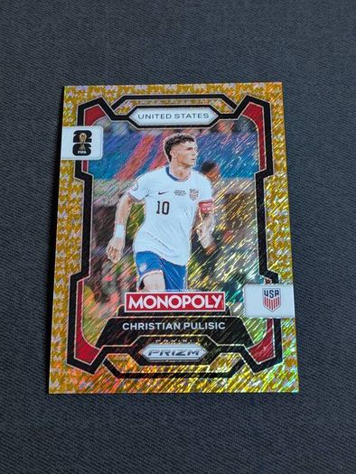 Monopoly Prizm Fifa World Cup 2026 Christian Pulisic Gold big money shimmer 006/500
