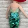 TY Sparkle Disney Ariel the Little Mermaid aprox. 40 cm.  Plush Princess Beanie Sequins Used Damaged Please see photos Image 10