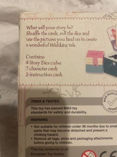 Story Dice -Wishkins by M and S