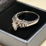 2 appraisals 1.3CT Platinum and natural earth mined diamonds engagememt ring Image 3