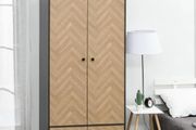 Double Wardrobe with Drawers 90 x 50 x 190 cm