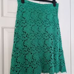 Zara Applique Green Skirt