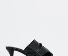 Heeled Genuine  Leather Sandals Size Uk 2